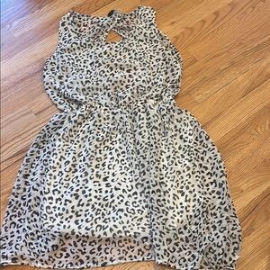 Leopard Print Sleeveless Dress